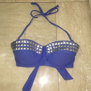 Studded bikini top
